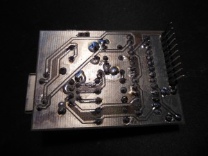 ENC28J60 network board back view